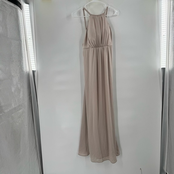 Show me your mumu womens Elegant Beige Halter Maxi Dress XS - Picture 1 of 6